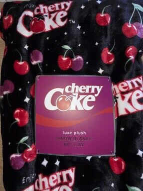1 Cherry Coke Velvet Soft Throw Blanket